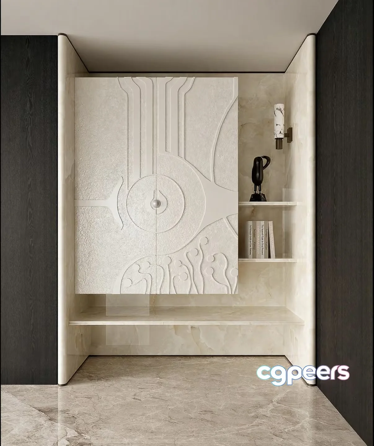 Modern Marble Decor 3D Model – 1176 – CORONA Render