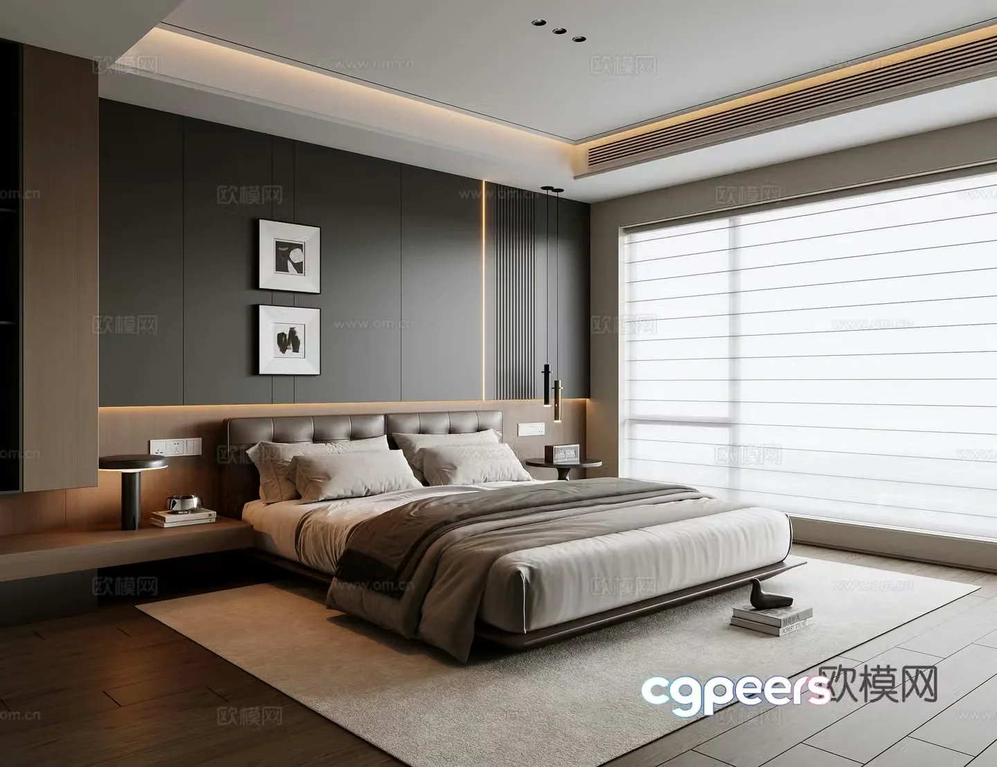 Italian bedroom 3d model