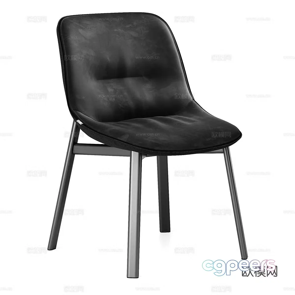 Modern simple single chair chair 3d model
