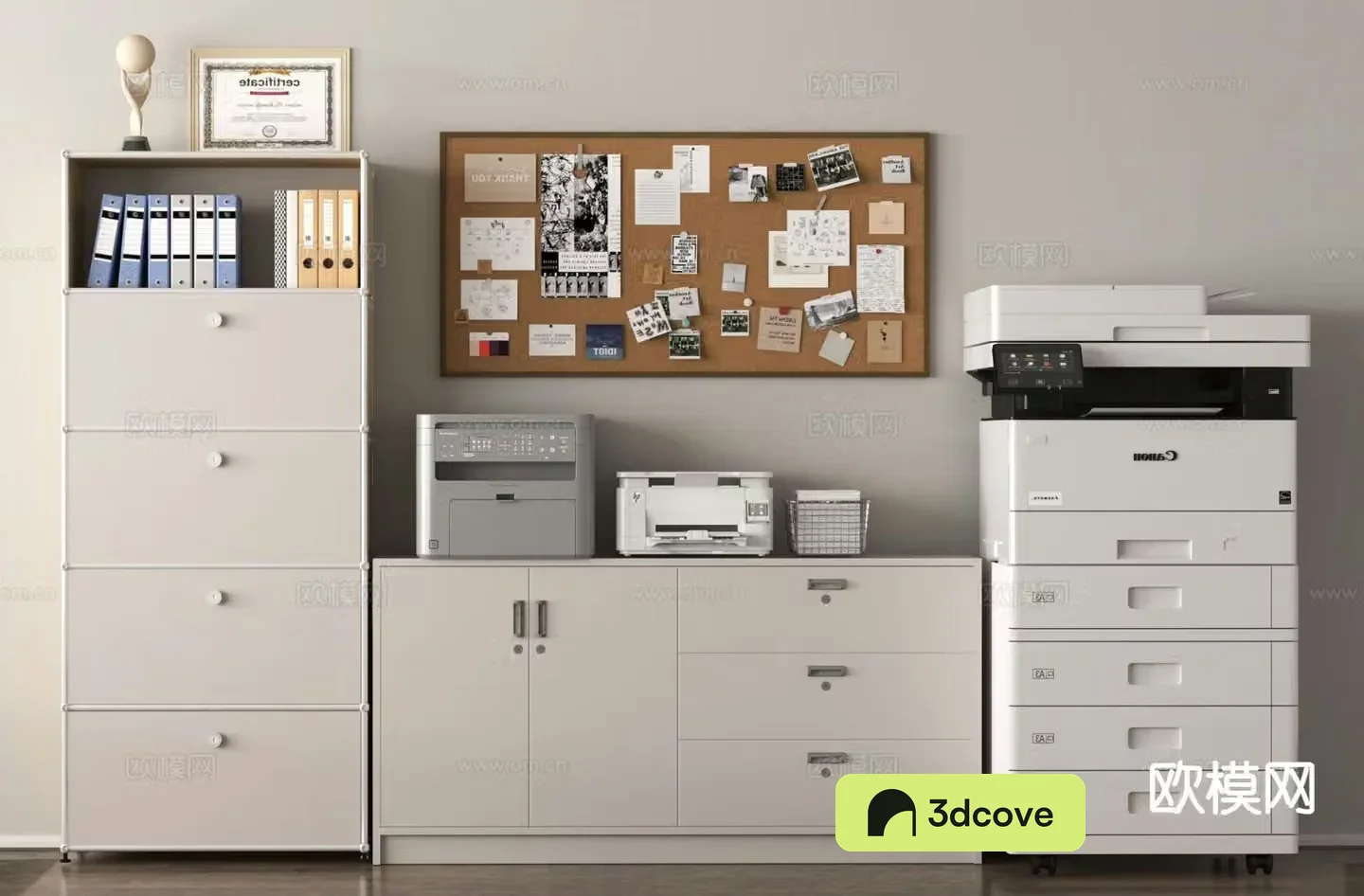 Office supplies printer file cabinet information cabinet