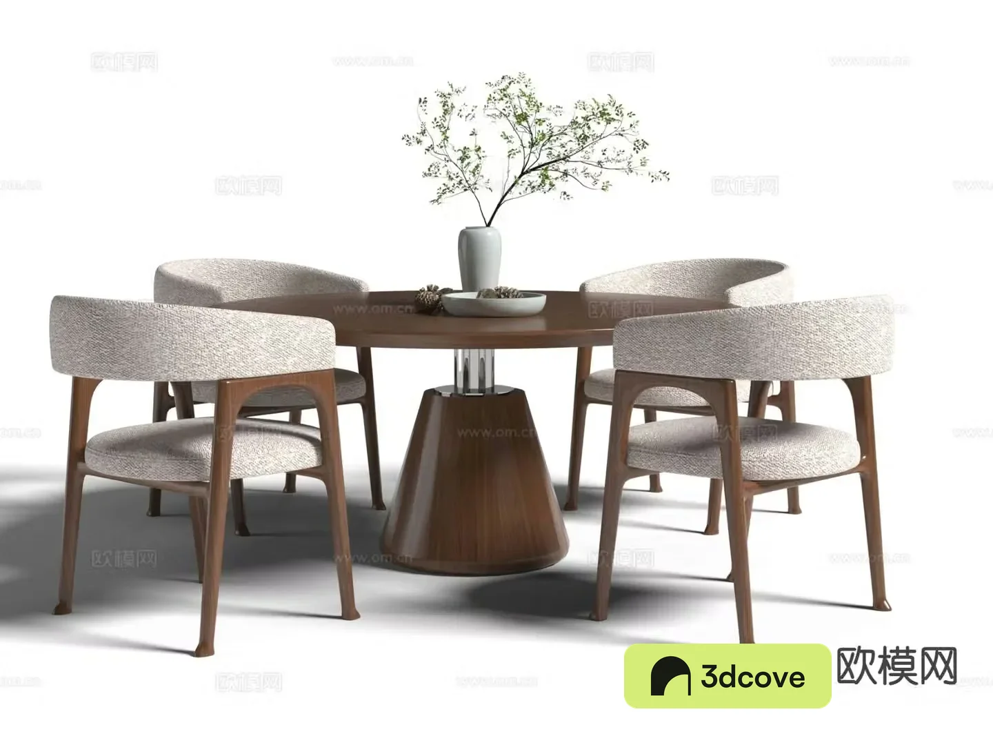 New Chinese style round dining table and chairs