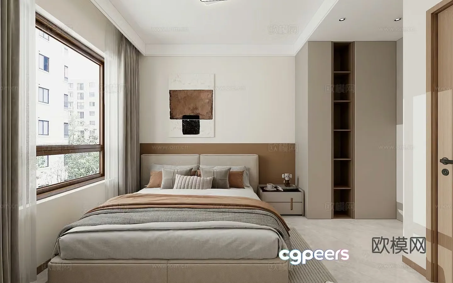Modern bedroom 3d model