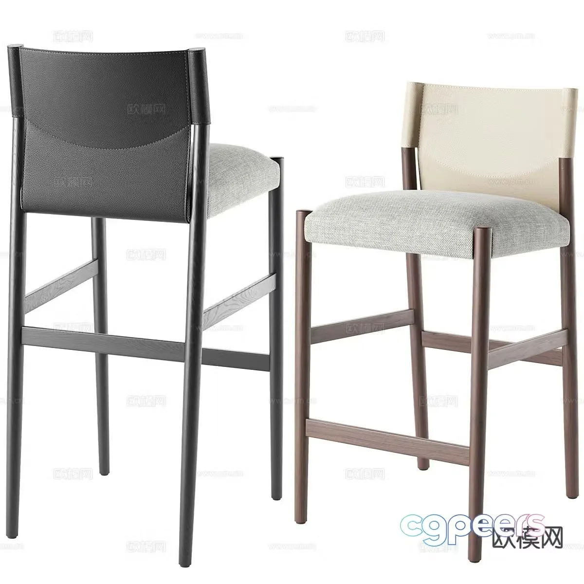 Modern bar stool bar stool bar stool 3d model