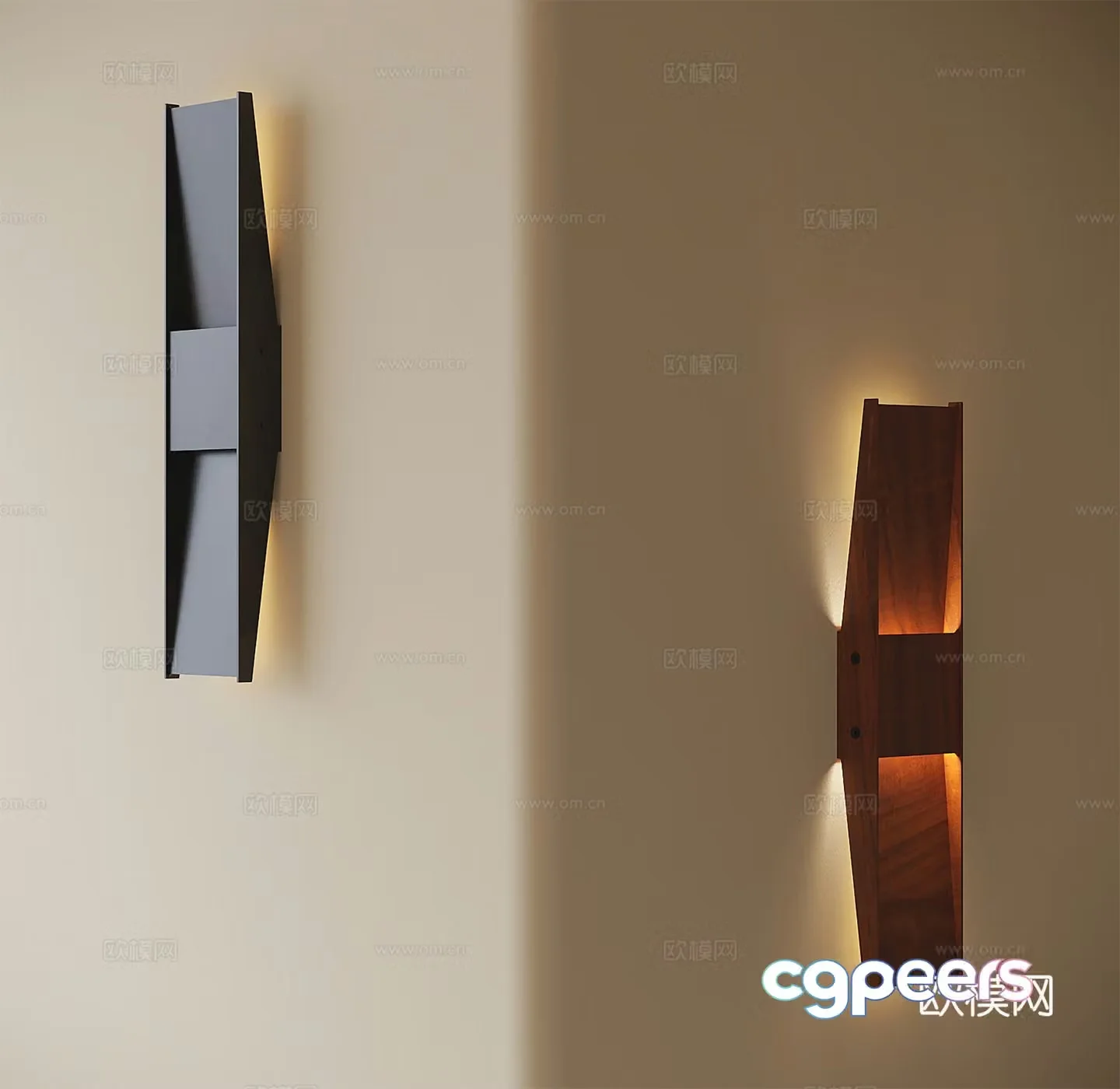 Modern wall lamp 3d model