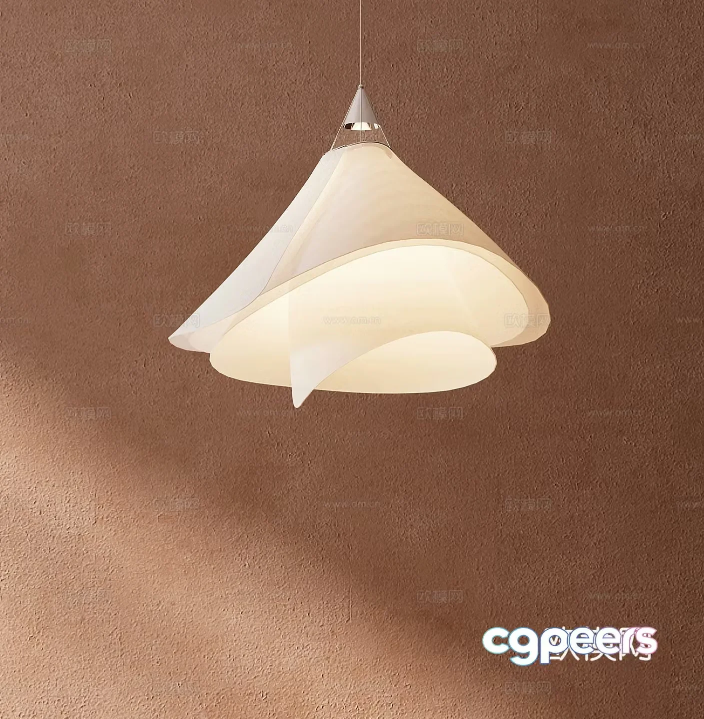 Modern creative chandelier art chandelier 3d model