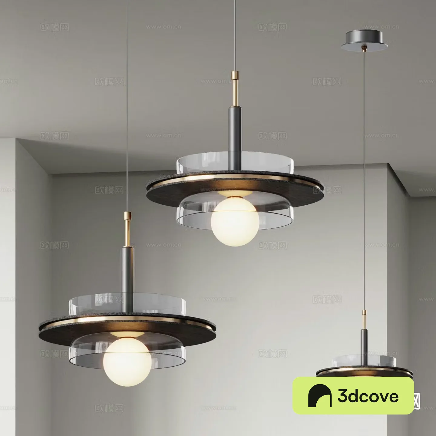 Light luxury chandelier glass chandelier