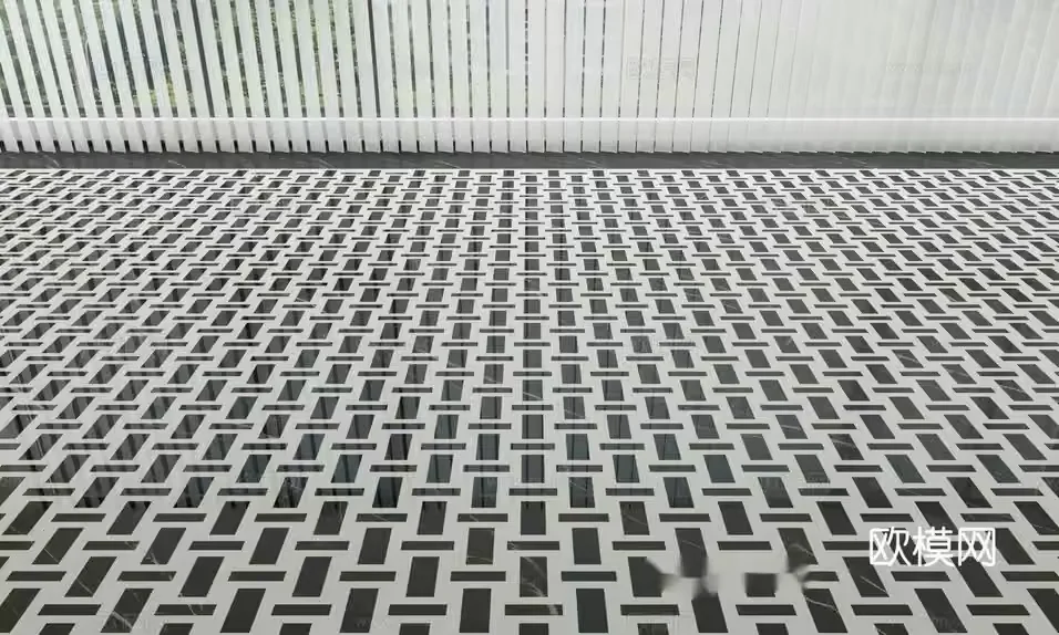 Modern Patterned Floor 3D Model – 14926 – VRAY Render