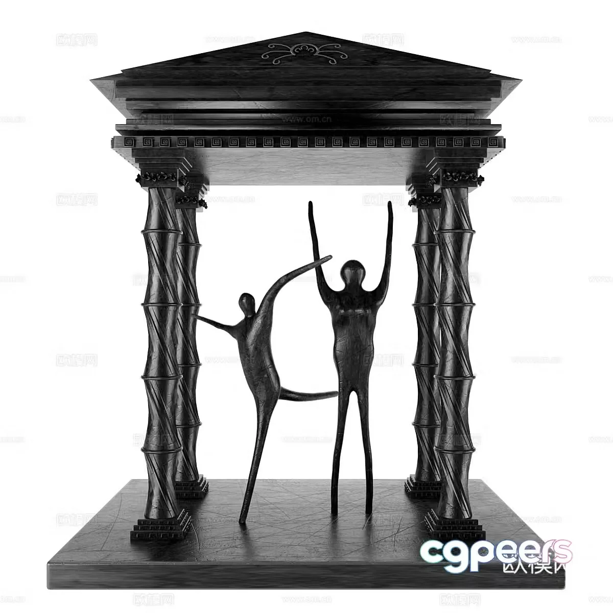 Modern sculpture ornaments 3d model