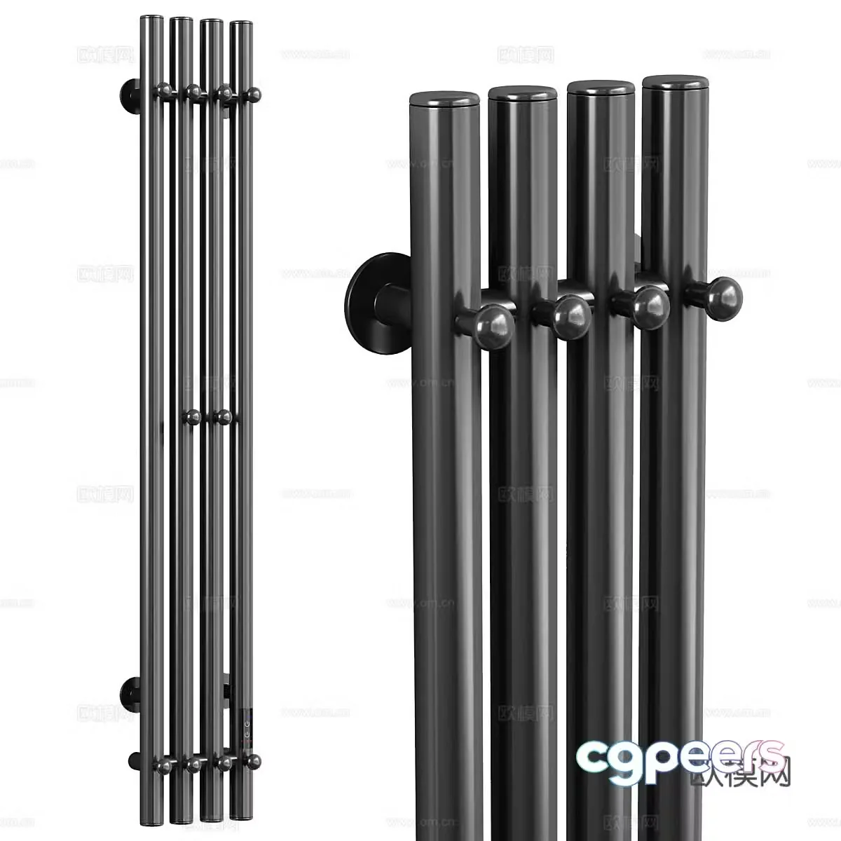 Modern electric towel rack 3d model