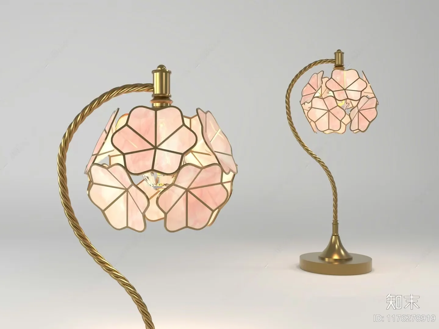 Gold Light Fixture 3D Model – 2926 – VRAY Render