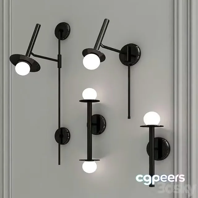 3ds Max Free – Nodes Wall Lamp Collection