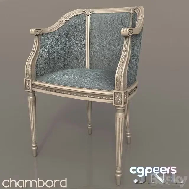 3ds Max Free – Rocking-chair Chambord by JNL