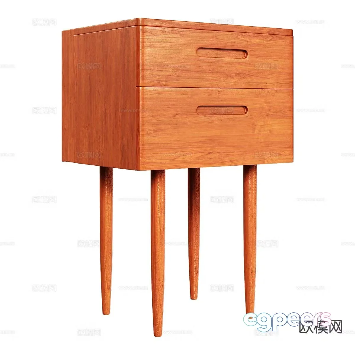 Nordic bedside table 3d model