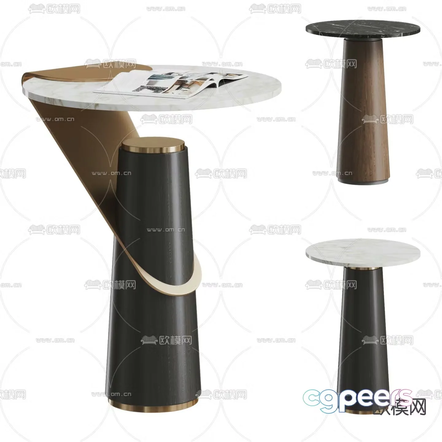 Corner table Side table 3D model