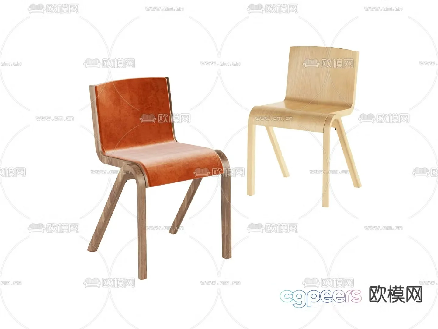 Modern chair Dining chair 3d model