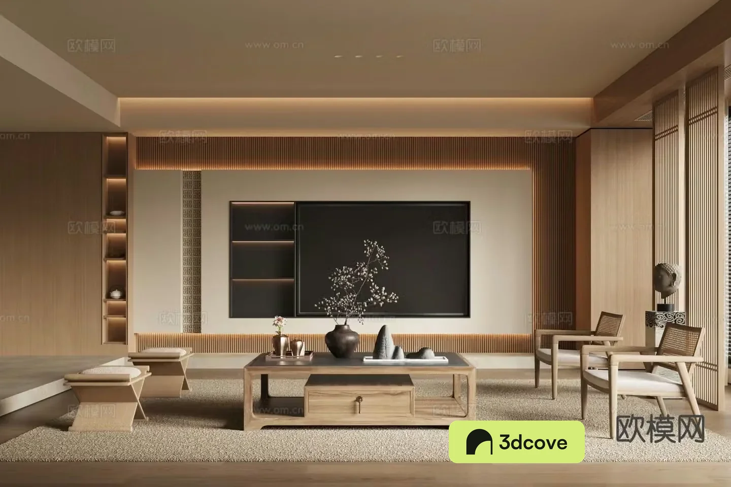 New Chinese style Song style living room