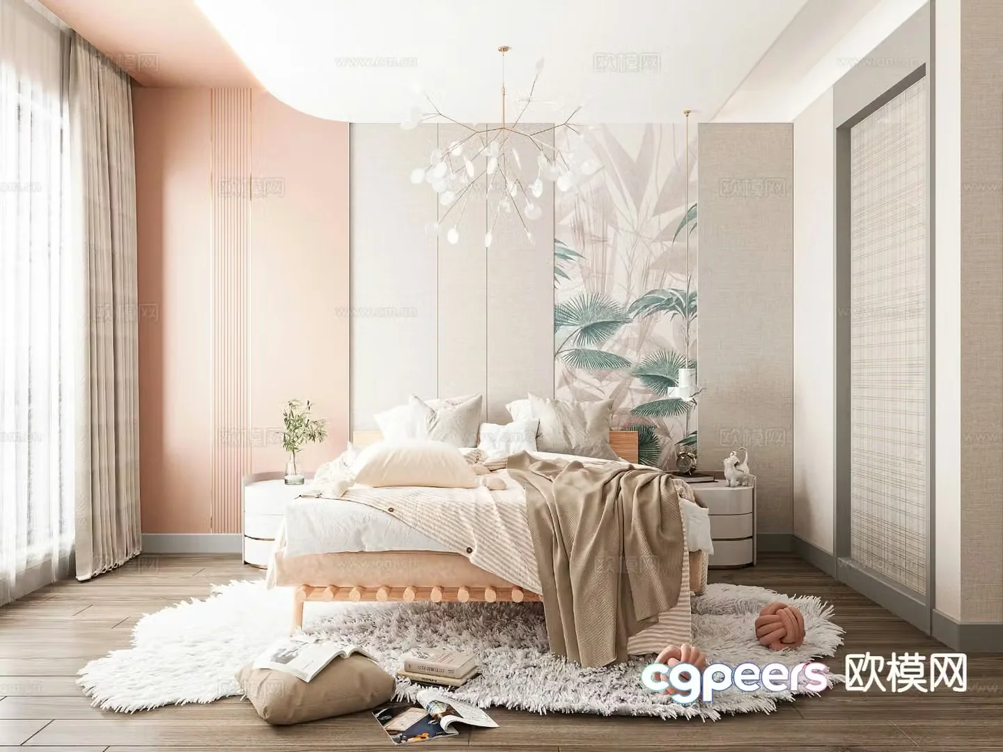 Modern children’s room children’s room 3d model