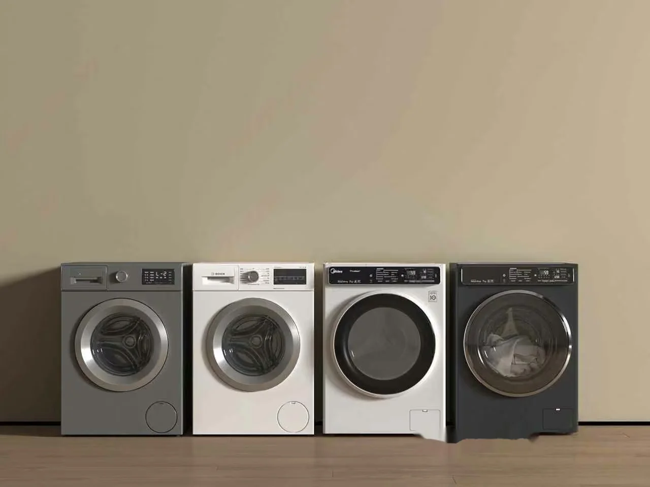 Four Washing Machines 3D Model – 14866 – VRAY Render