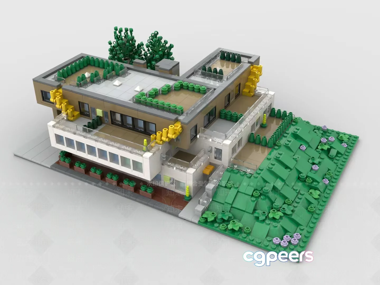 A 3D Building Model 3D Model – 8862 – VRAY Render