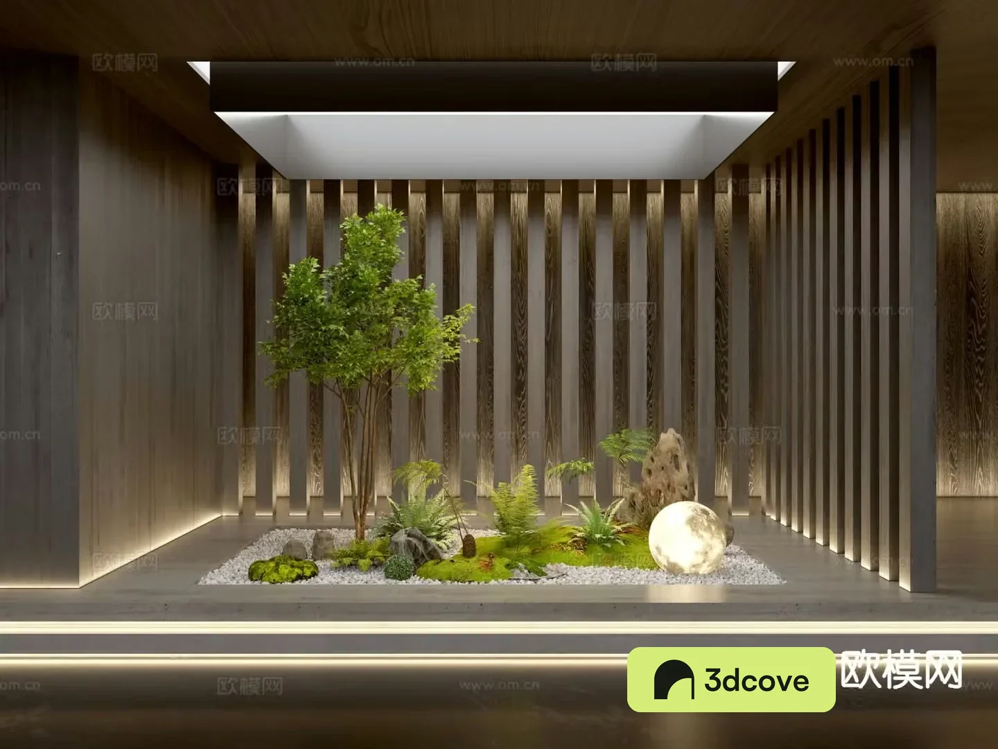 Modern indoor landscape plant landscaping