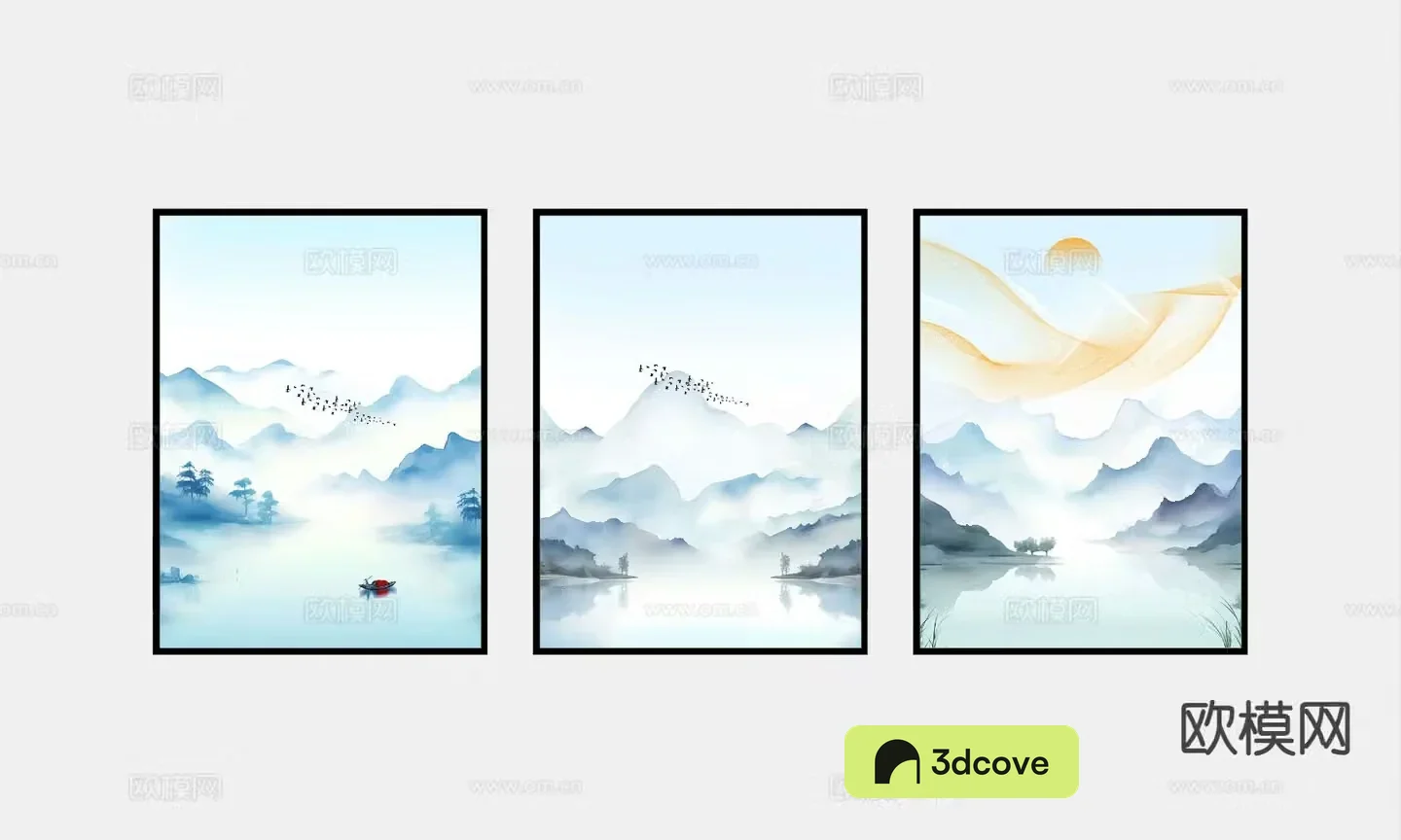 New Chinese style landscape painting decorative painting