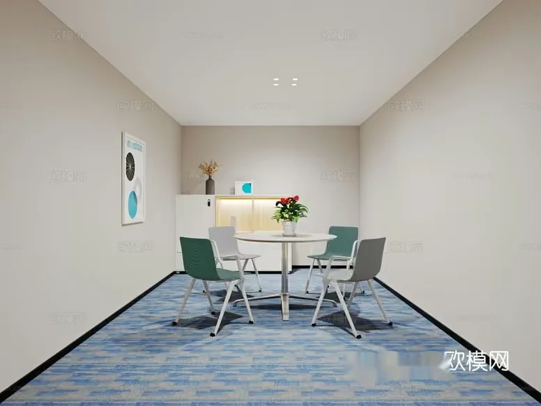 Modern Office Space 3D Model – 17524 – CORONA Render
