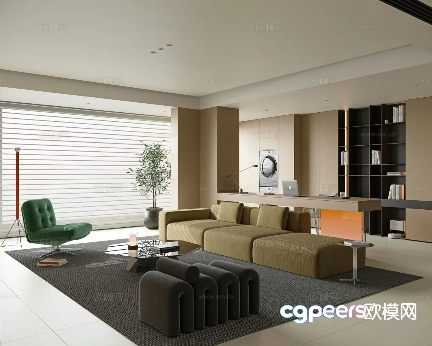 Italian living room 3d model
