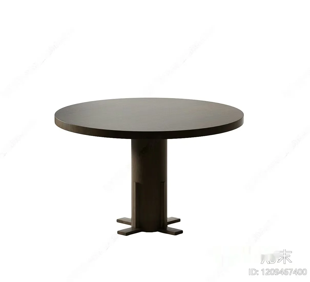 A Small Round Table 3D Model – 2407 – VRAY Render