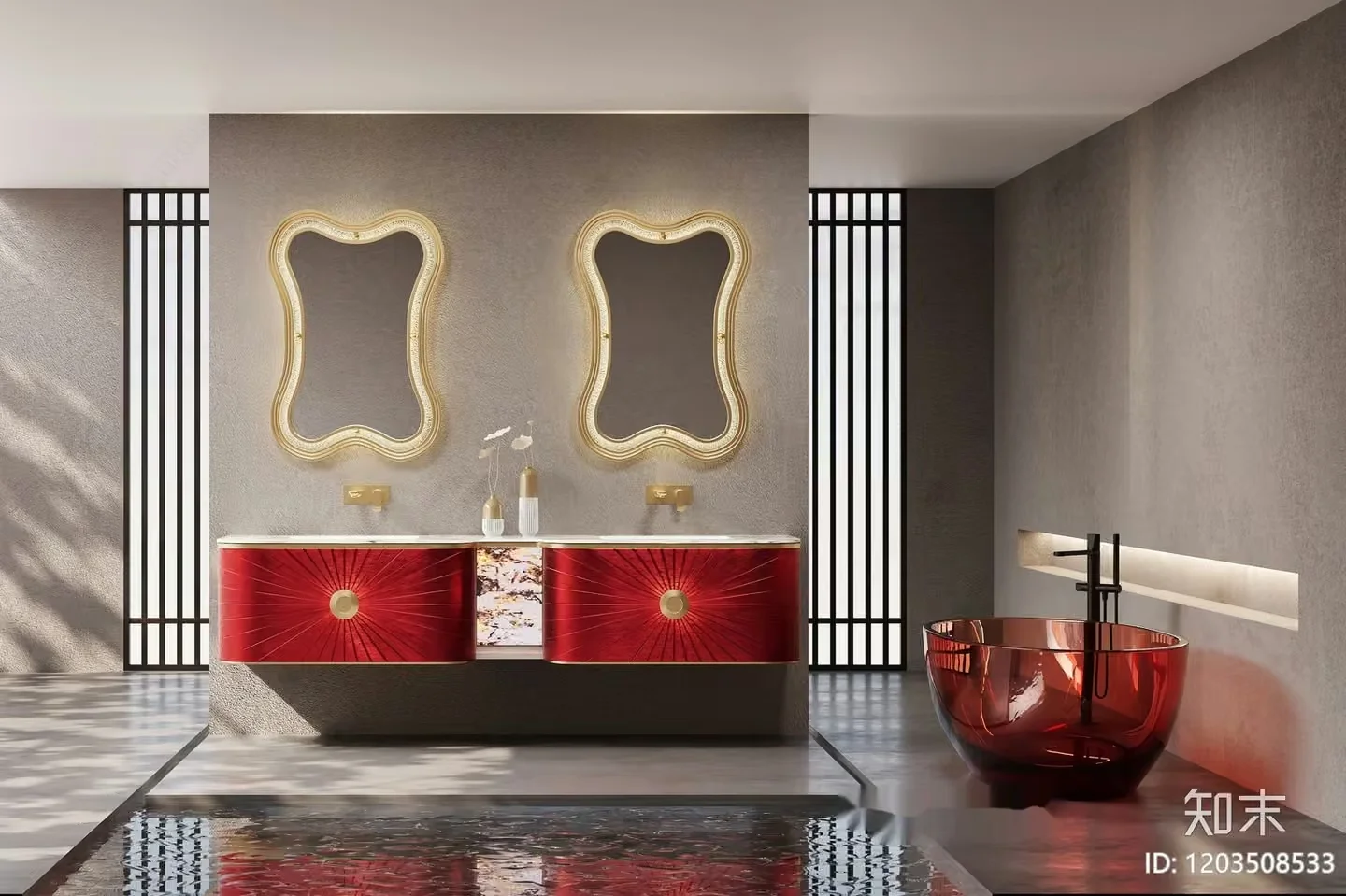 A Modern Bathroom 3D Model – 5249 – CORONA Render