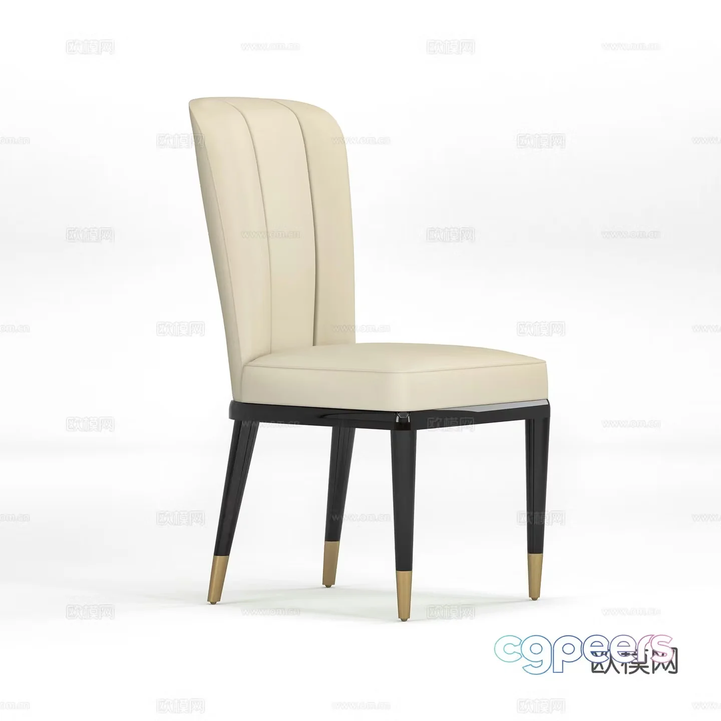 Modern chair dining chair 3D model