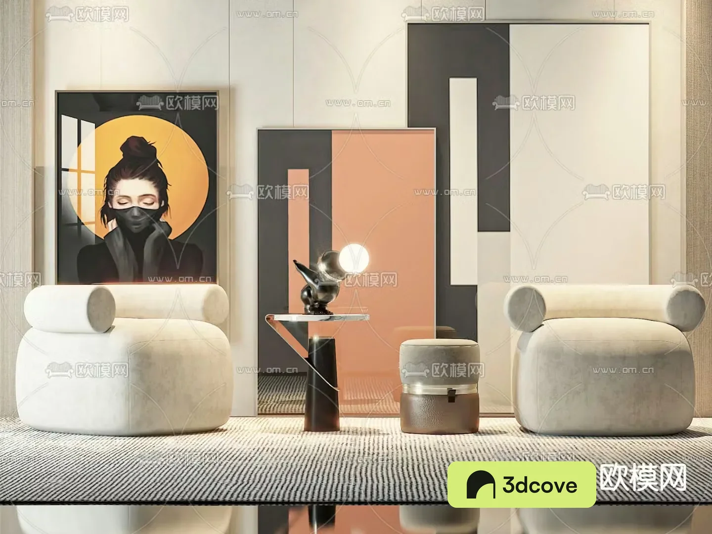 Single sofa leisure sofa table