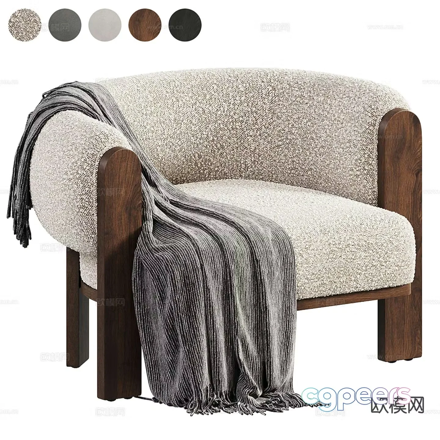 birt chair lounge chair 3d model