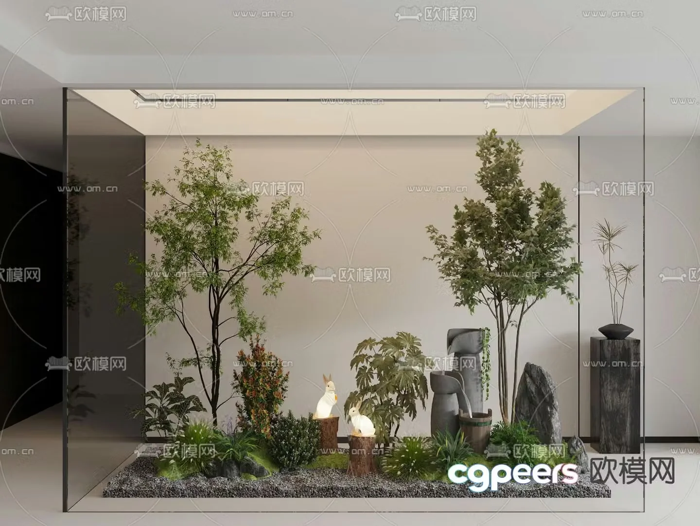 Landscaping landscape sketch plant pile 3D model