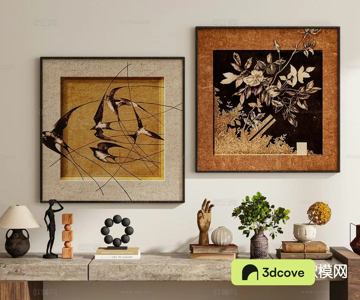 Medieval style hanging painting decorative painting retro painting