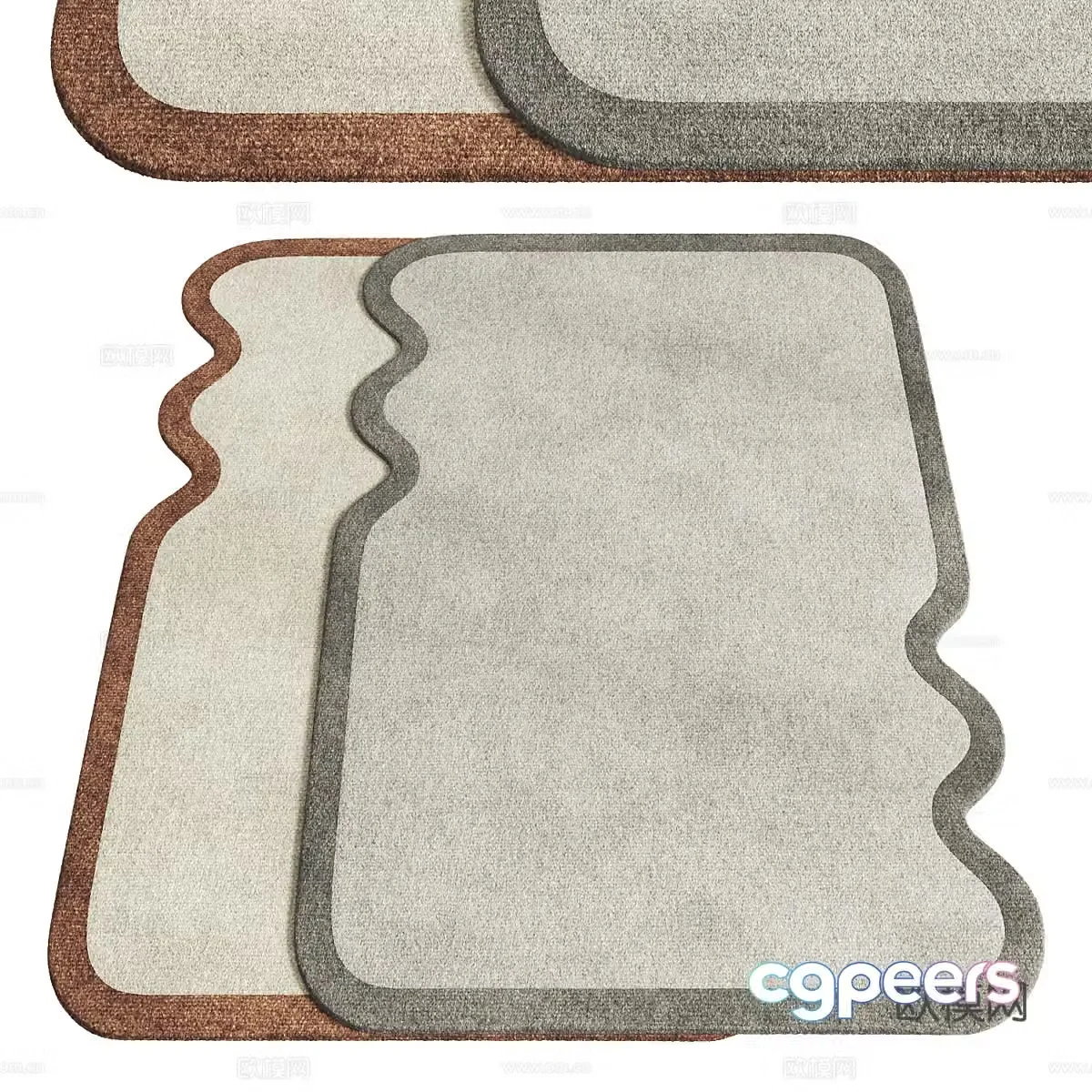 New Chinese children’s fabric carpet 3D model