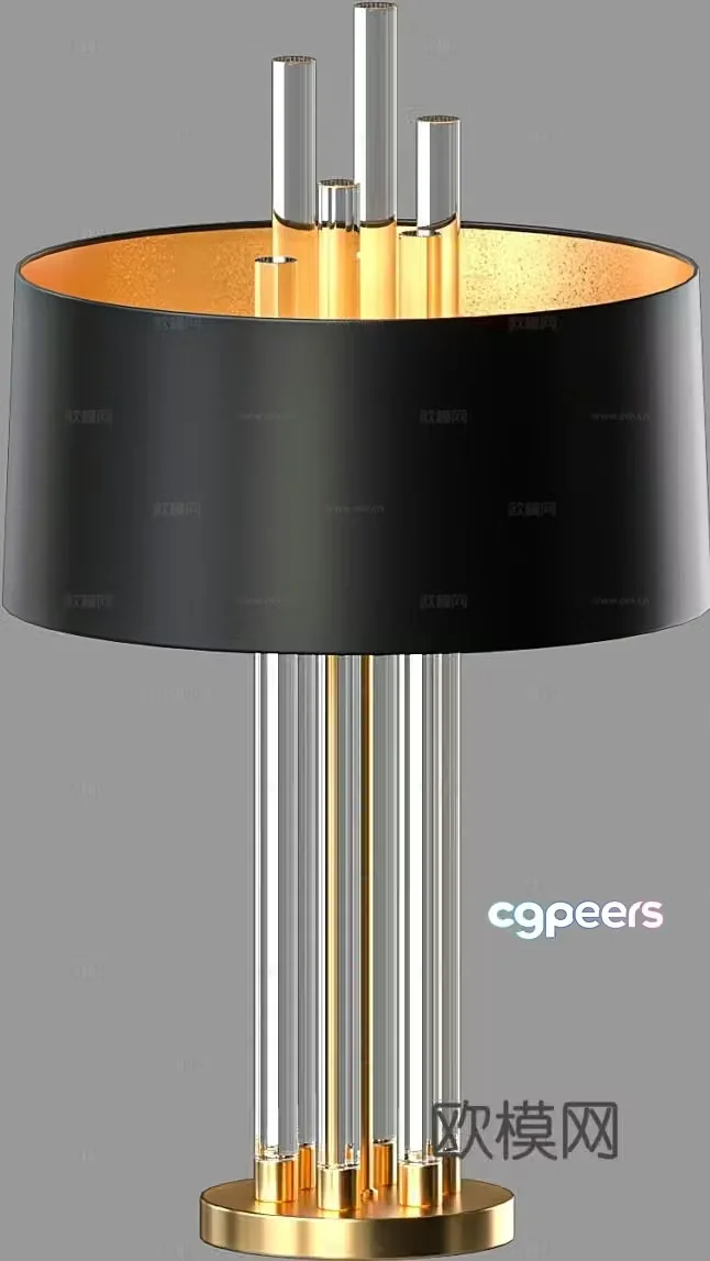 Modern desk lamp 3d model