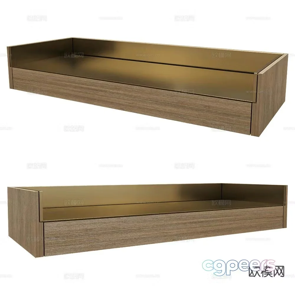 Punt floating desk desktop 3d model