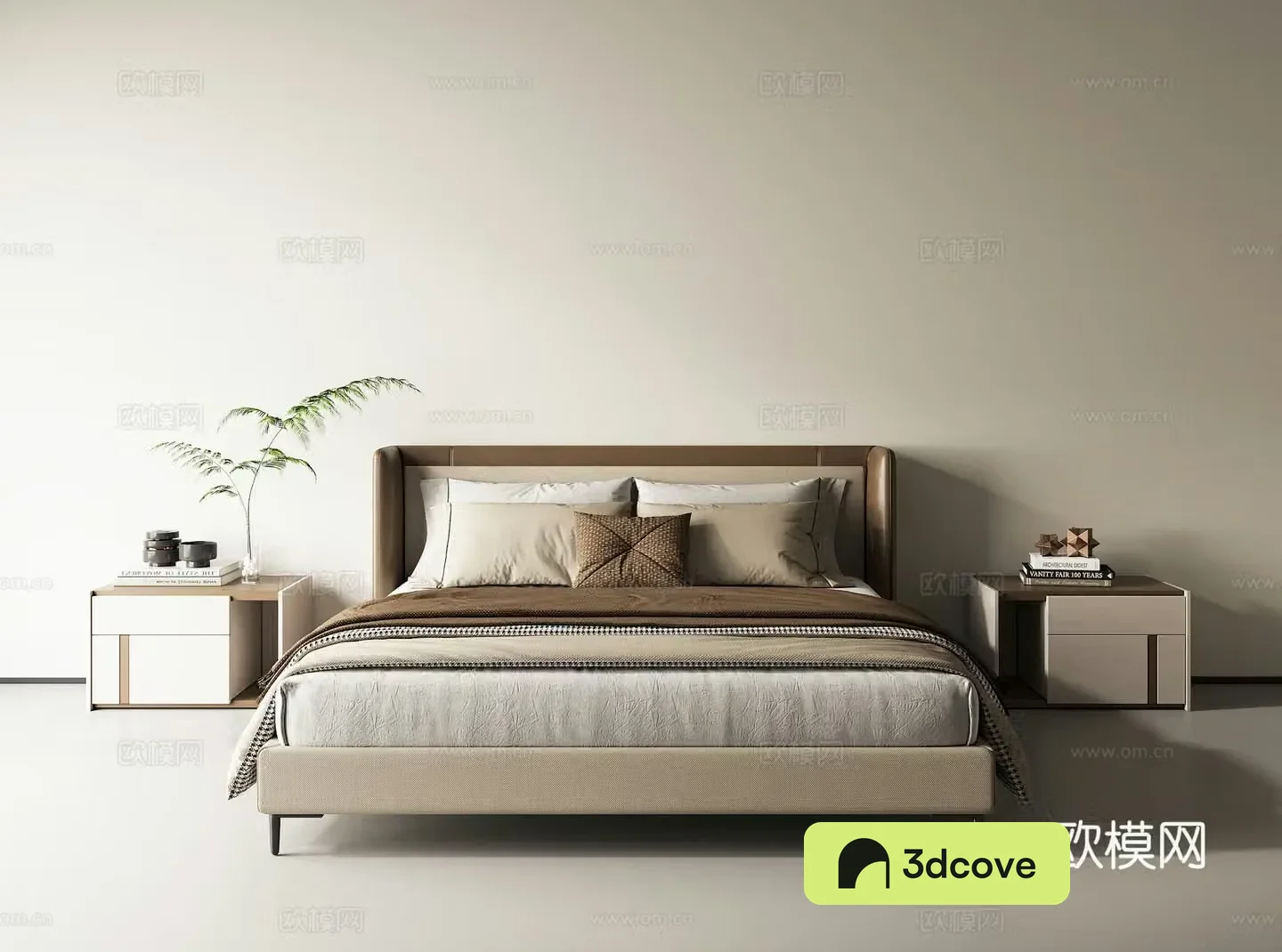 Modern double bed