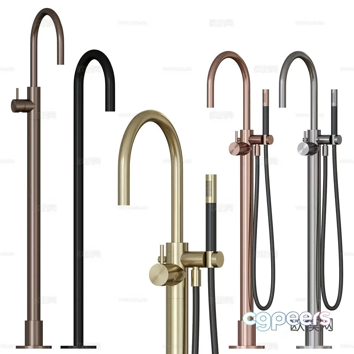 COBBER Floor-standing faucet 3D model