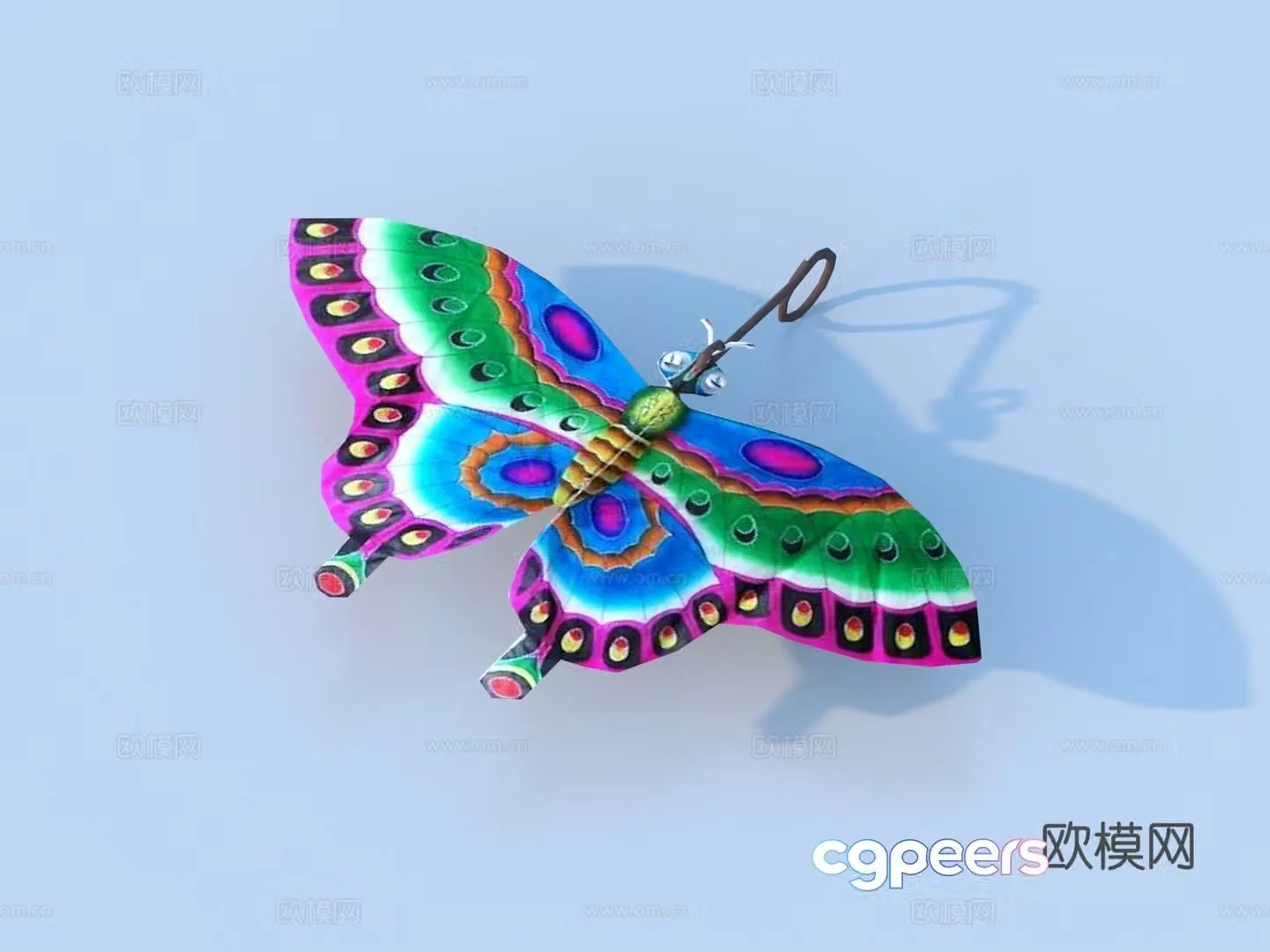 Kite toys ornaments decorative 3d model