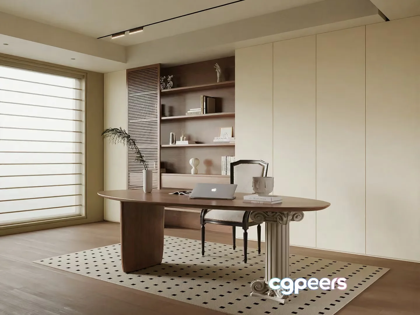 Modern Home Office 3D Model – 10028 – VRAY Render
