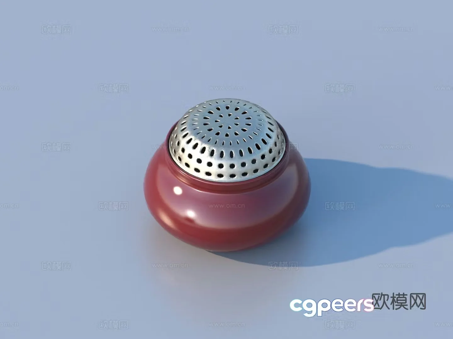 Aromatherapy can incense burner ornament 3D model