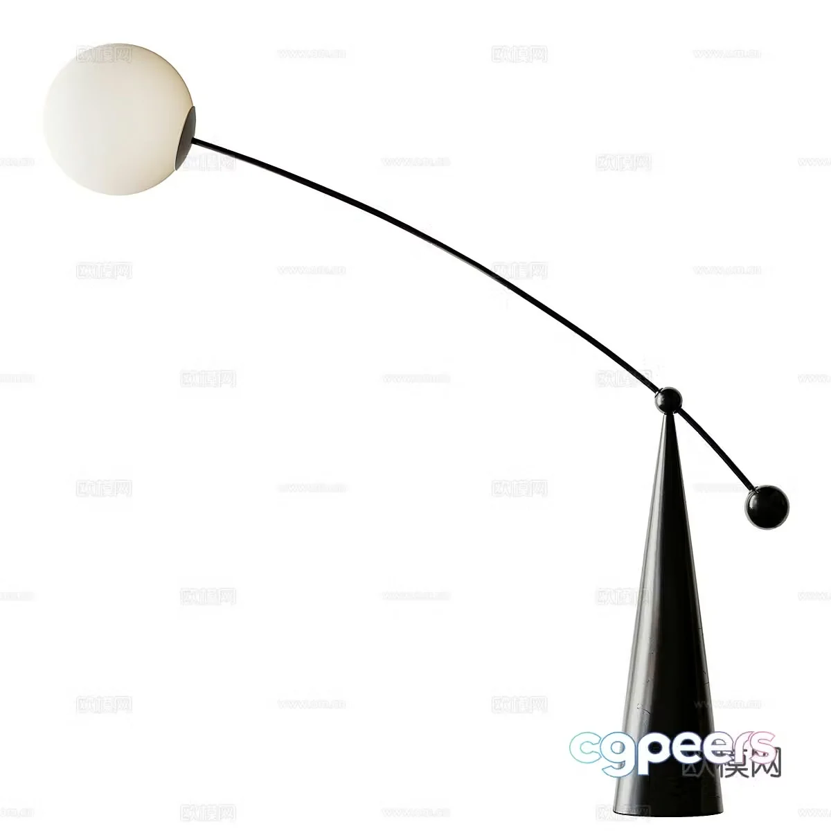 Ball floor lamp 3d model