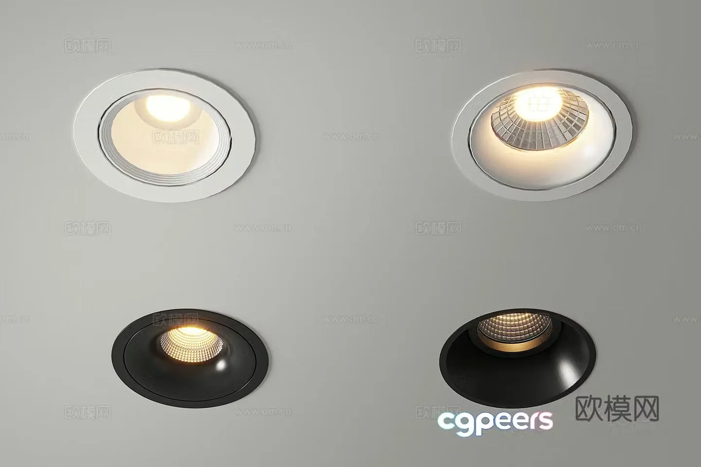 Modern downlight spotlight 3d model