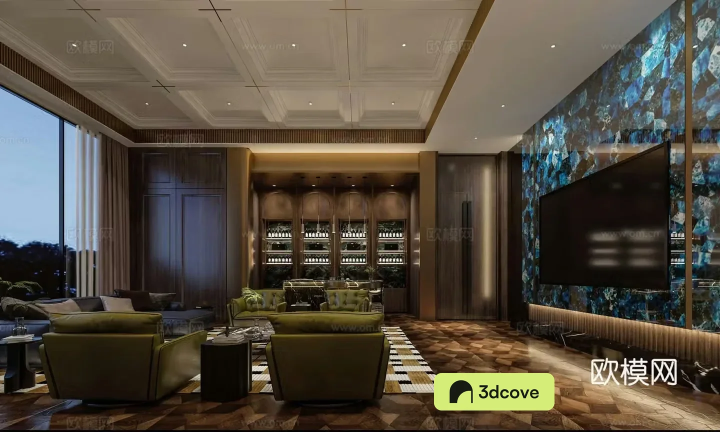 Italian light luxury club box bar box