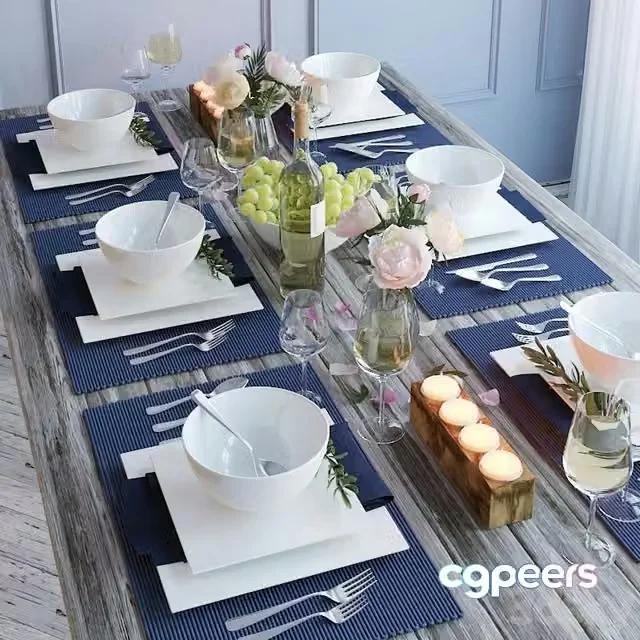3ds Max Free – Tableware 8