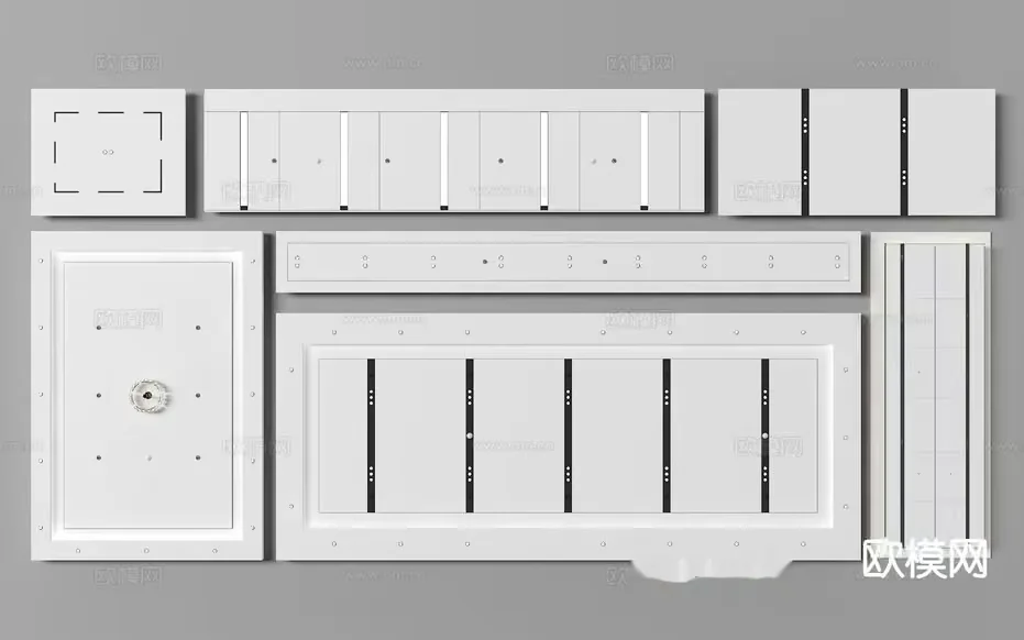 A White Metal Safe With A Combination Lock 3D Model – 5106 – VRAY Render
