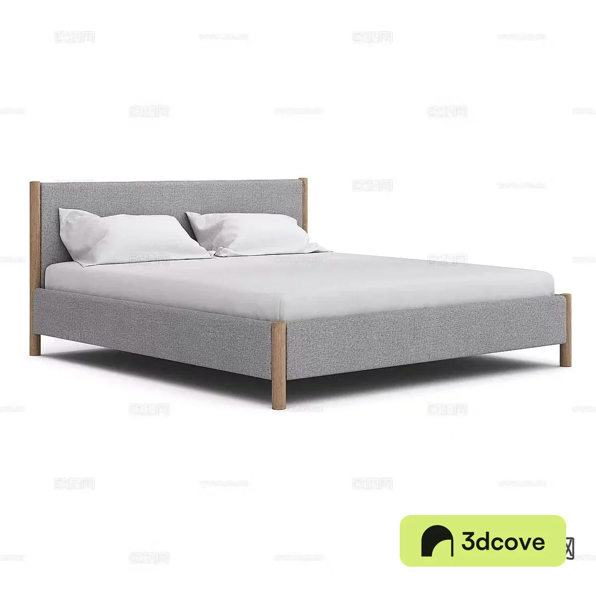 Simple double bed