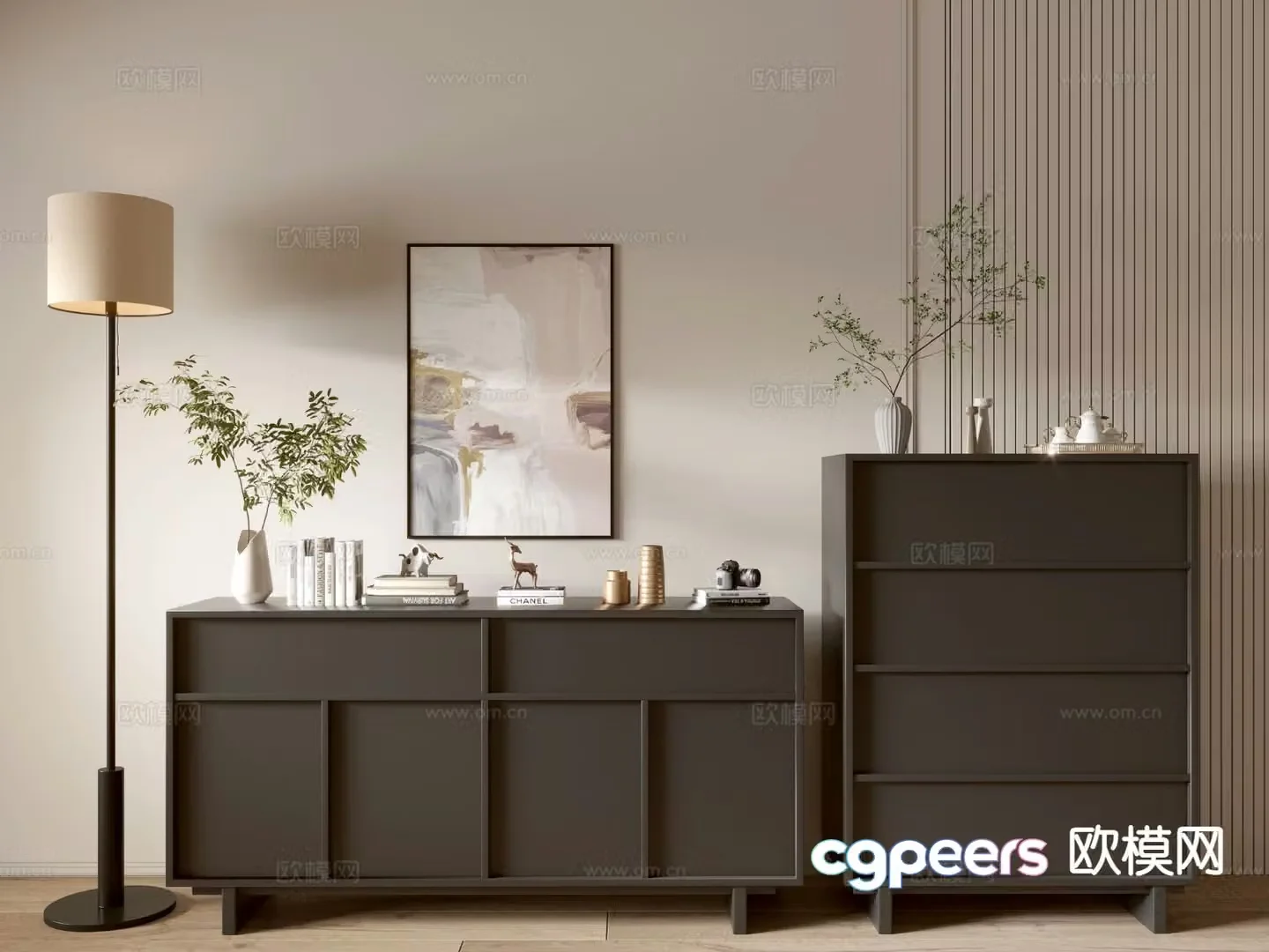 Modern sideboard 3d model