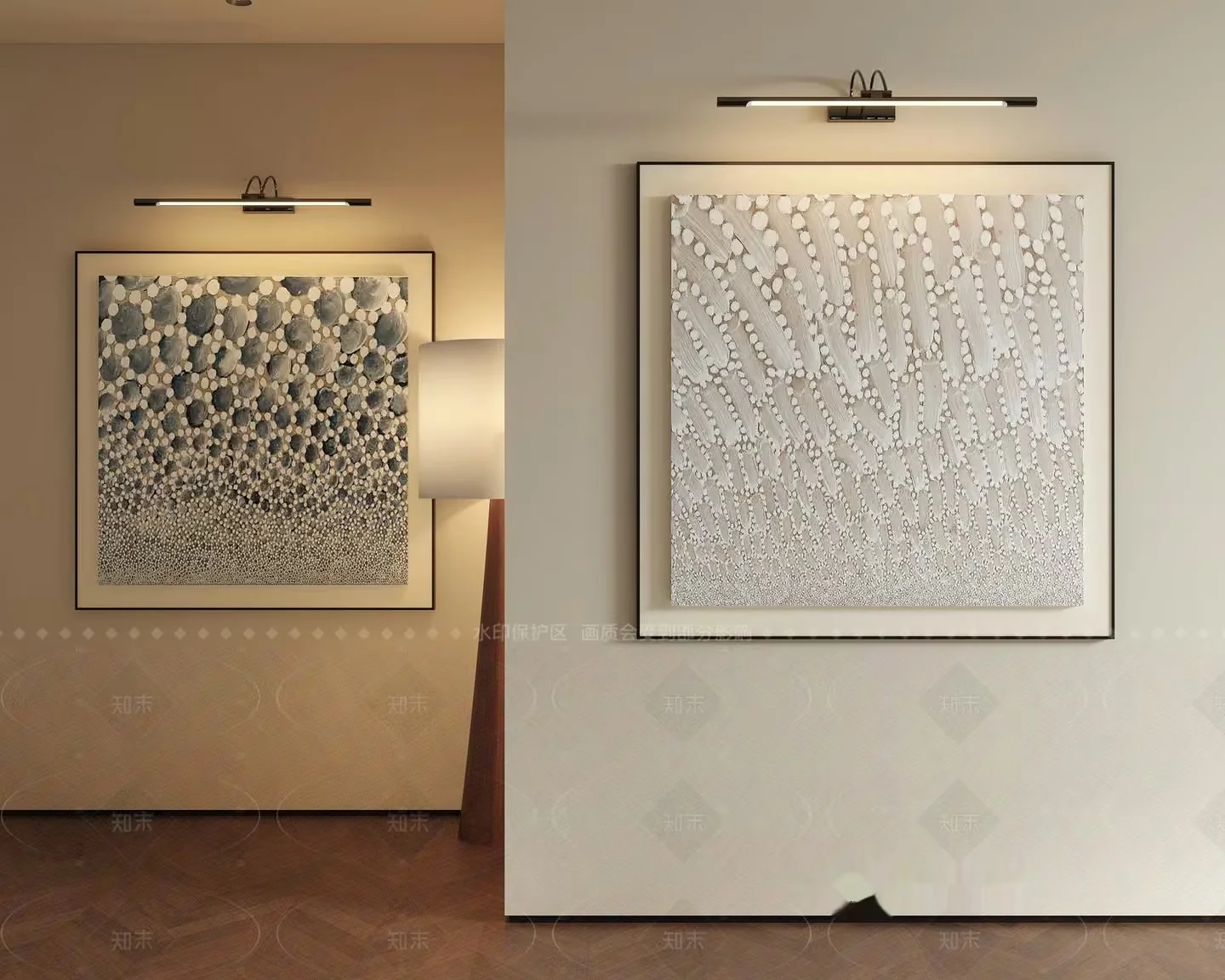 Modern Abstract Art Pieces 3D Model – 8653 – VRAY Render